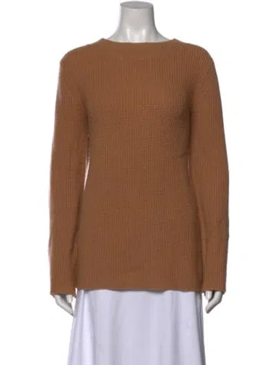 Pre-owned A.l.c Wool Crew Neck Sweater In Brown