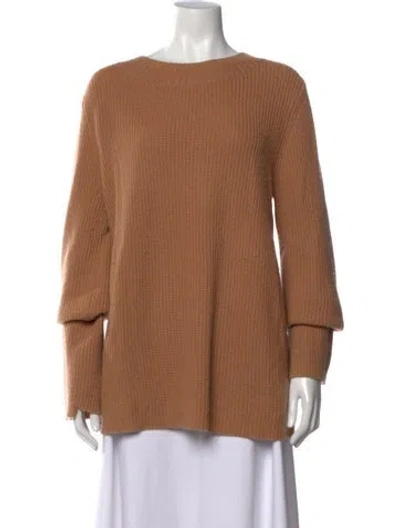 Pre-owned A.l.c Wool Crew Neck Sweater In Brown