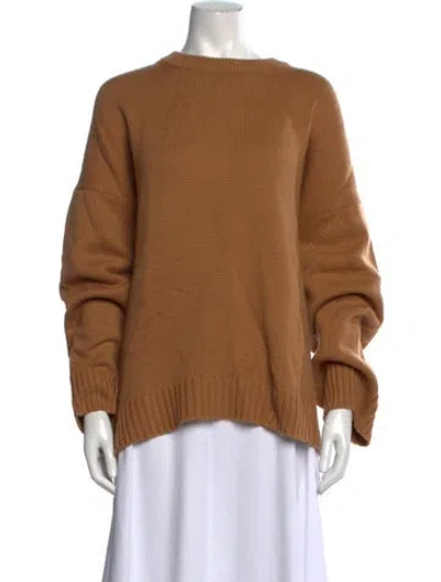 Pre-owned A.l.c Wool Crew Neck Sweater In Brown