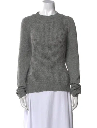 Pre-owned A.l.c Wool Crew Neck Sweater In Gray