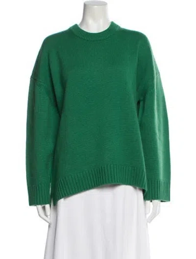 Pre-owned A.l.c Wool Crew Neck Sweater In Green