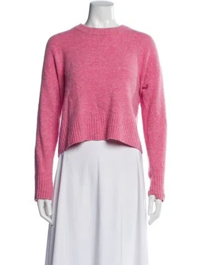Pre-owned A.l.c Wool Crew Neck Sweater In Pink