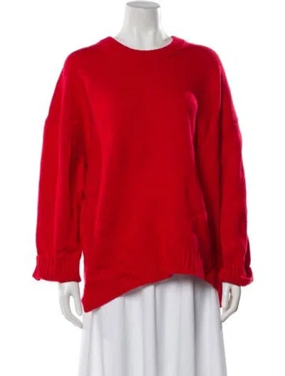 Pre-owned A.l.c Wool Crew Neck Sweater In Red