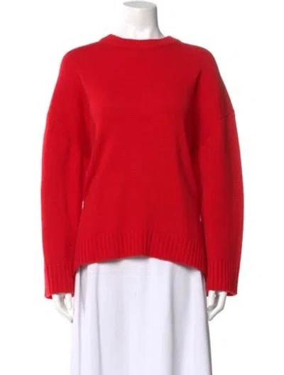 Pre-owned A.l.c Wool Crew Neck Sweater In Red