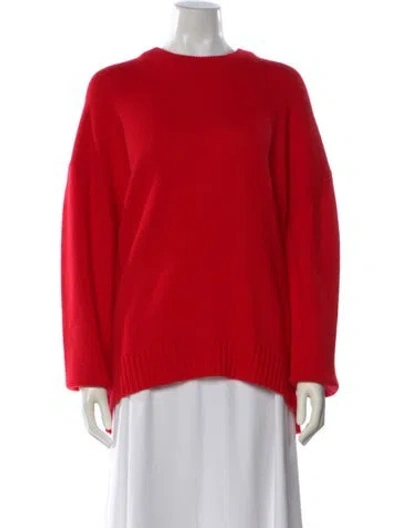 Pre-owned A.l.c Wool Crew Neck Sweater In Red