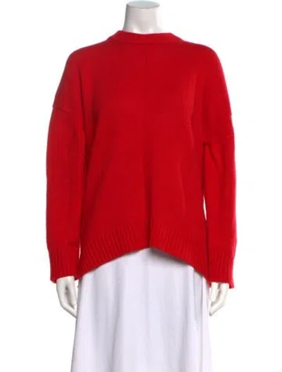 Pre-owned A.l.c Wool Crew Neck Sweater In Red