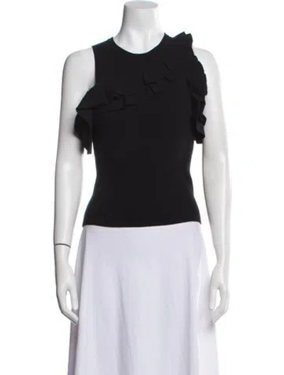 Pre-owned A.l.c Wool Crew Neck Top In Black