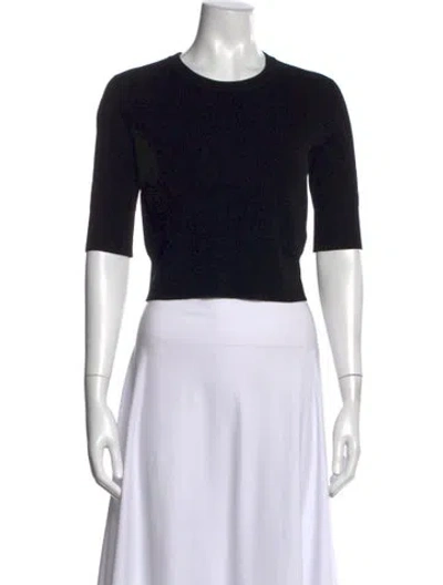 Pre-owned A.l.c Wool Crew Neck Top In Black