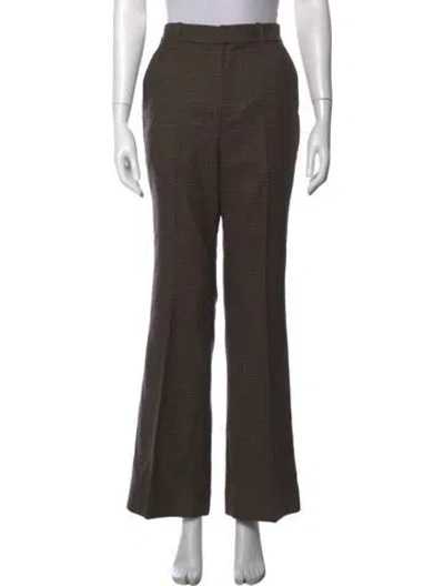 Pre-owned A.l.c Wool Flared Pants In Brown