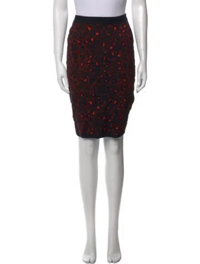 Pre-owned A.l.c Wool Knee-length Skirt In Brown