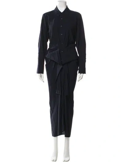 Pre-owned A.l.c Wool Long Dress In Black