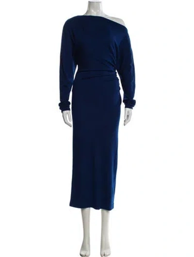 Pre-owned A.l.c Wool Long Dress In Blue