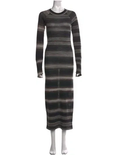 Pre-owned A.l.c Wool Long Dress In Brown/grey