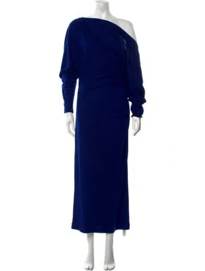 Pre-owned A.l.c Wool Long Dress W/ Tags In Blue