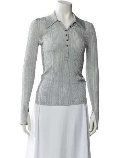 Pre-owned A.l.c Wool Long Sleeve Polo