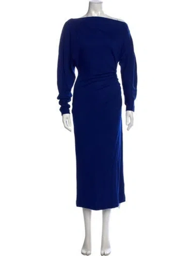 Pre-owned A.l.c Wool Midi Length Dress W/ Tags In Blue