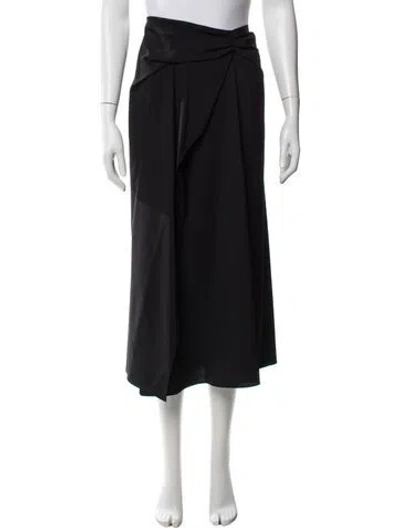 Pre-owned A.l.c Wool Midi Length Skirt In Black