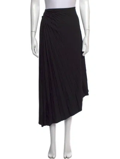 Pre-owned A.l.c Wool Midi Length Skirt In Black