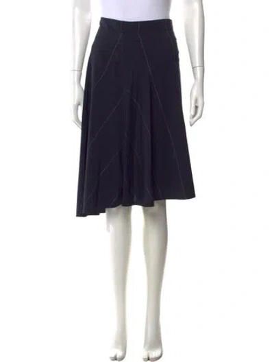 Pre-owned A.l.c Wool Midi Length Skirt In Blue