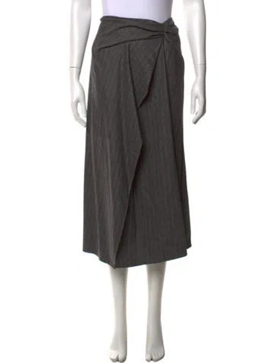 Pre-owned A.l.c Wool Midi Length Skirt In Grey
