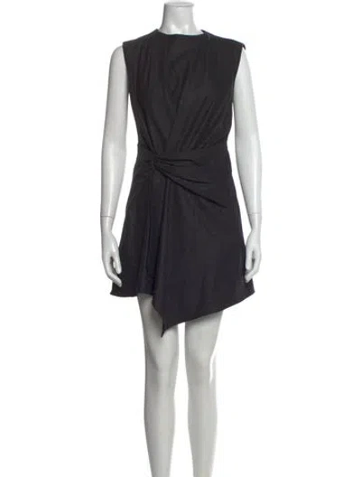 Pre-owned A.l.c Wool Mini Dress In Black