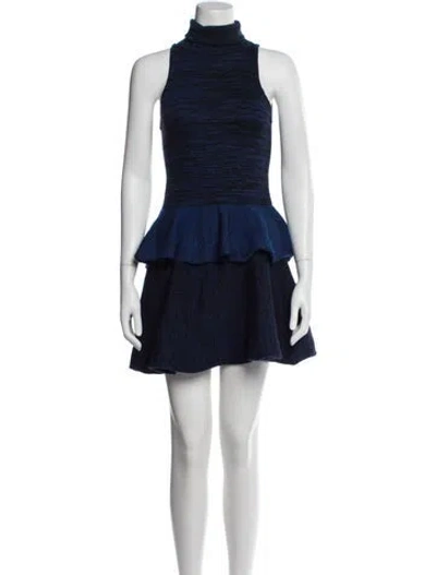 Pre-owned A.l.c Wool Mini Dress In Multi