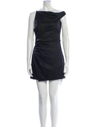 Pre-owned A.l.c Wool Mini Dress W/ Tags In Black