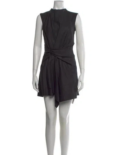 Pre-owned A.l.c Wool Mini Dress W/ Tags In Black