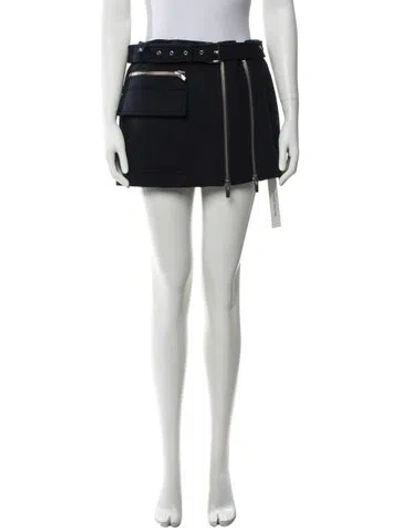 Pre-owned A.l.c Wool Mini Skirt In Blue