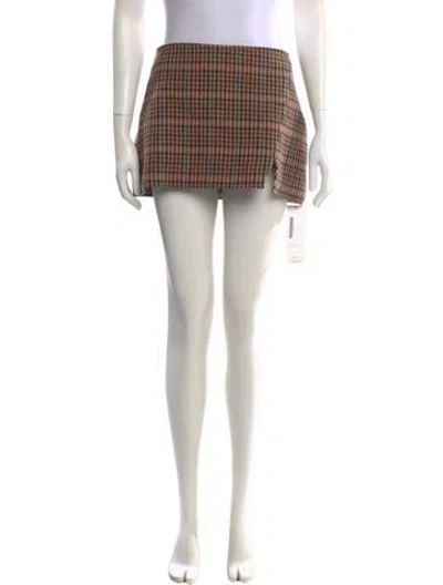 Pre-owned A.l.c Wool Mini Skirt In Neutral