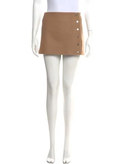 Pre-owned A.l.c Wool Mini Skirt In Neutral