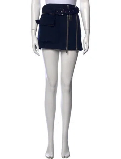 Pre-owned A.l.c Wool Mini Skirt W/ Tags In Black
