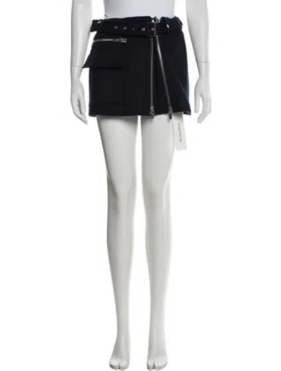 Pre-owned A.l.c Wool Mini Skirt W/ Tags In Blue