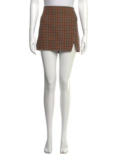 Pre-owned A.l.c Wool Mini Skirt W/ Tags In Neutral