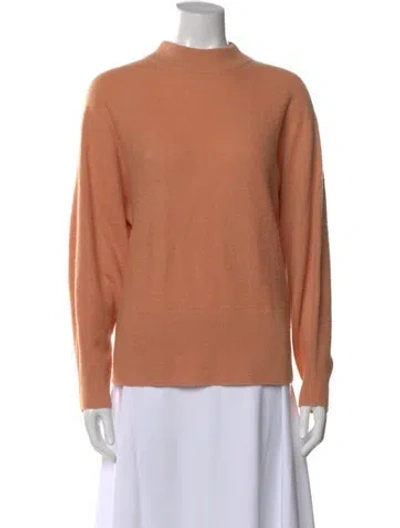 Pre-owned A.l.c Wool Mock Neck Sweater In Pink