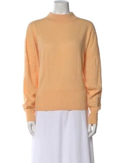 Pre-owned A.l.c Wool Mock Neck Sweatshirt In Orange
