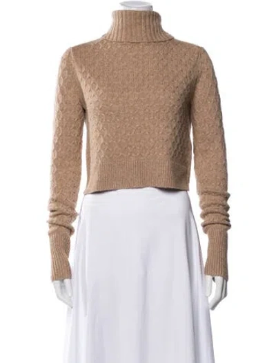Pre-owned A.l.c Wool Patterned Sweater In Brown