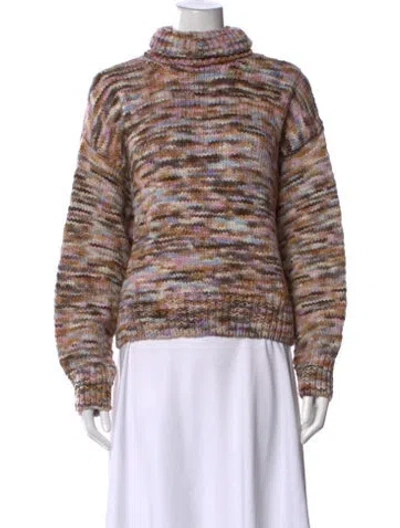 Pre-owned A.l.c Wool Patterned Sweater In Neutrals