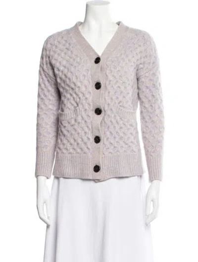 Pre-owned A.l.c Wool Patterned Sweater In Purple