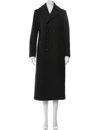 Pre-owned A.l.c Wool Peacoat In Black