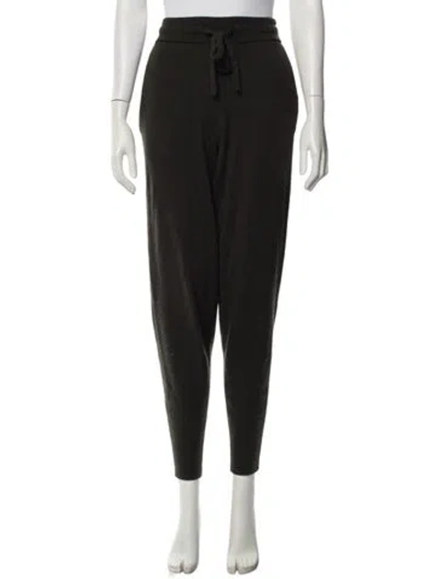 Pre-owned A.l.c Wool Pleated Accents Sweatpants In Green