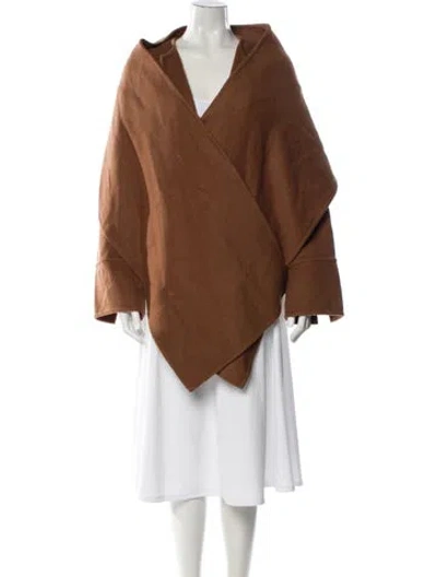 Pre-owned A.l.c Wool Poncho In Brown
