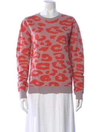 Pre-owned A.l.c Wool Printed Sweater In Pink