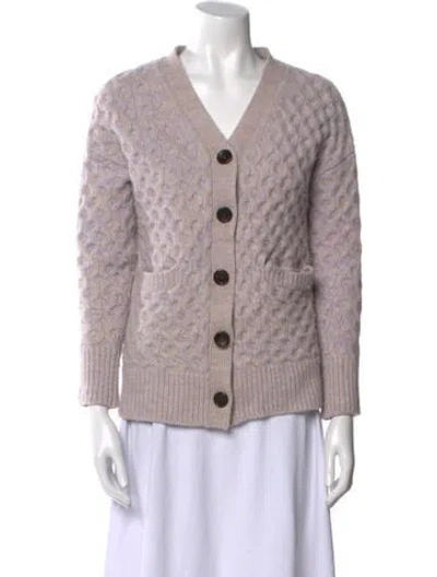 Pre-owned A.l.c Wool Printed Sweater In Purple
