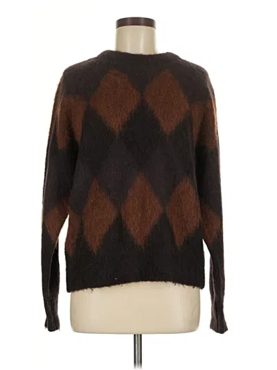 Pre-owned A.l.c Wool Pullover Sweater In Brown