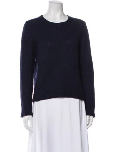 Pre-owned A.l.c Wool Scoop Neck Sweater In Blue