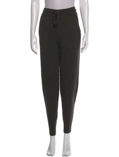 Pre-owned A.l.c Wool Skinny Leg Pants In Green