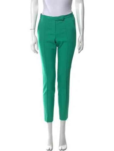 Pre-owned A.l.c Wool Skinny Leg Pants In Green