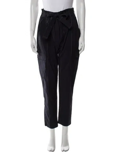 Pre-owned A.l.c Wool Straight Leg Pants In Blue