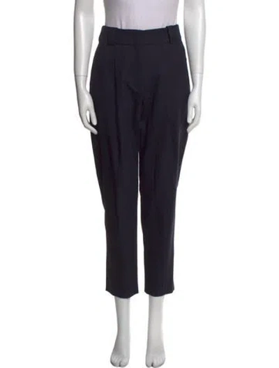 Pre-owned A.l.c Wool Straight Leg Pants In Blue